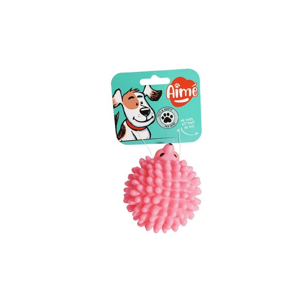- Aimé Vinyl Igel Spielzeug für Hunde 10 cm