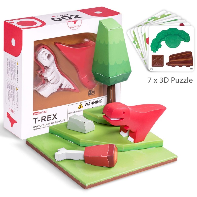 HALFTOYS: My Cute and Crafty Pet Dinosaur, T-Rex (Craft, Magnet,