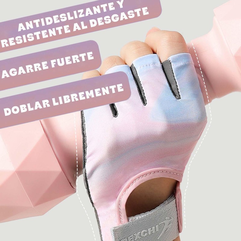JAKLENA22 Guantes Deportivos para Mujer,Guantes de Bicicleta Transpirables,Guantes Antideslizantes de