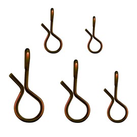 EUPHENG 100/150/250PCS Fly Fishing Snaps, 5 Sizes Quick-Change Stainless Steel No Knot Snaps, Fast Lure Connector Snaps for Flies Jigs Lures