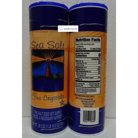Trader Joe Sea Salt Fine Crystal 26.5oz 750g (Two Rolls)