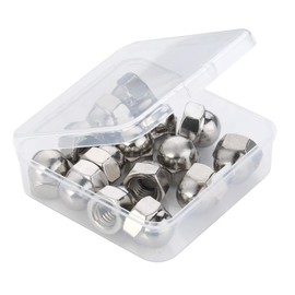 5/16-18 Acorn Cap Nuts, 304 Stainless Steel 18-8, Bright Finish, Quantity 25