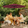 MEWAY 11ft Patio Umbrella Market Table Umbrella with Crank and