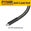 POHIR 4FT Pressure Washer Whip Hose 4800psi 3/8'' Steel Wire