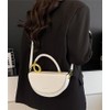 Saddle Tote Bag Small Handbag for Women Vegan Leather Saddle