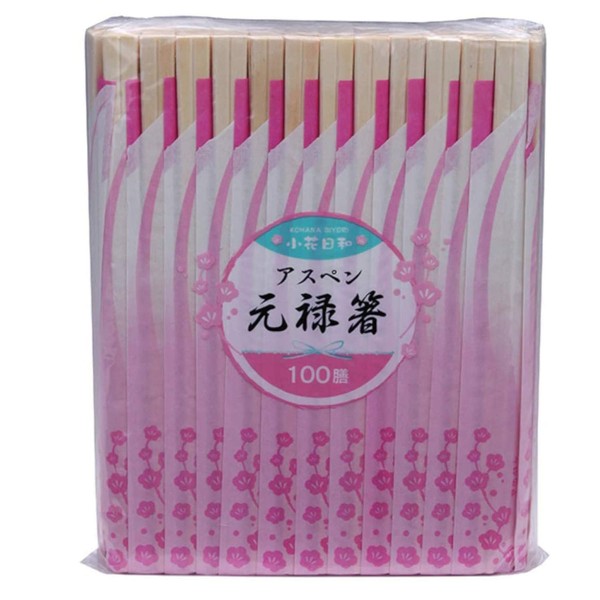Yamato Bussan Split Chopsticks Small Flower Biyori Genroku Chopsticks Aspen
