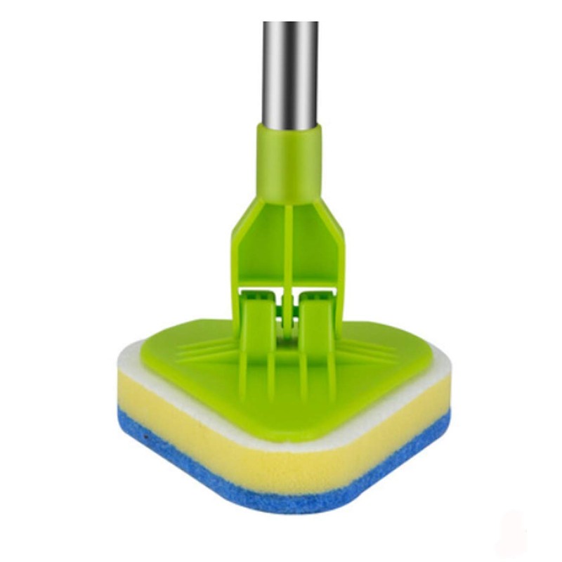 Rluii Shower Scrubber/Bathtub Cleaner and Kitchen Brush/Extendable Tile Scrubber Glass