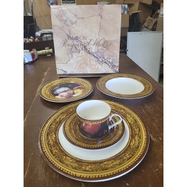 BLOCK 5 Pc Place Setting Block OLD MASTER Raymond Waites Dinner Plate Salad Soup Bowl