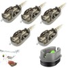 Funmo 6 Pcs Fishing Feeder,Carp Fishing Feeders,Fishing Quick Release Method,In