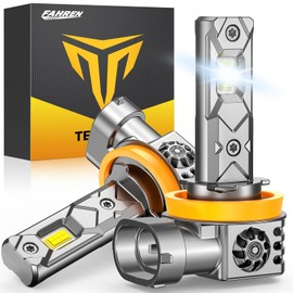 FAHREN 2025 Upgraded H11 Bulbs, 36000LM 900% [Latest & Brightest] True 1:1 Size Perfect Beam Pattern H9 H8 Fog Light Bulbs, 6500K Cool White, 70000Hrs Lifespan, Pack of 2