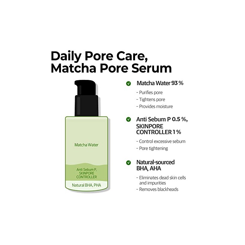 SOME BY MI Super Matcha Pore Tightening Serum - 1.69Oz,