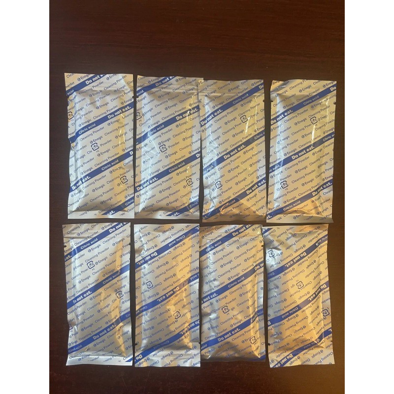 Enagic Pack of 8 Cleaning Powder KANGEN ENAGIC Alkaline Water