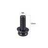 sourcing map M5 x 12mm Carbon Steel Phillips Pan Head