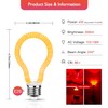 YiDiYi Red LED Spiral Filament Light Bulb, 4W (40W Equiv),