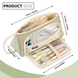 HuaMuDM Pencil Case Girls Teenagers, Large Capacity Pencil Case, Durable Pencil Case, G, duffel bag