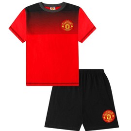 Manchester United Football Club Short Pyjamas Cotton Red Black, red