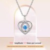 IDOKAWA Collar con colgante para mujer, Zirconia cúbica, Circón