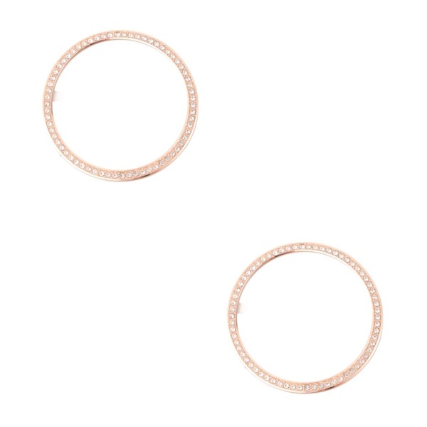 Levemolo 2pcs 46mm Bezel Ring Cover Alloy Scratch Protector Smart