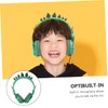 SHINEOFI Rhinestone Dinosaur Headset with Microphone Over Ear Headphones for