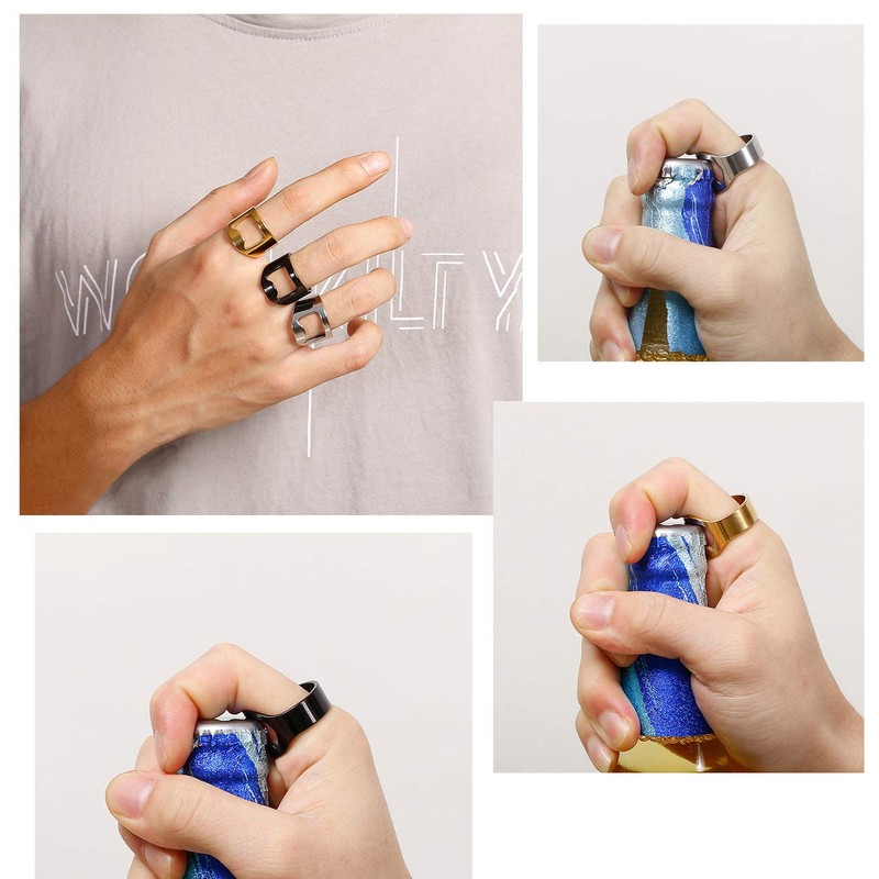 WOYNJI Stainless Steel Creative Beer Bar Tool Finger Bottle Opener