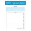 PRICARO A6 Typo-Blue To-Do List (Pack of 5)