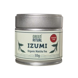 Green Ritual Matcha Izumi - Ceremonial Grade A Premium (100% Organic) - Stone Ground Matcha from Nishio, Japan - First Harvest - 30g