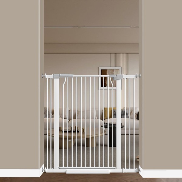 Qonimm 40.55" Extra Tall Baby Gate -32.6"-40.5" Extra Wide Baby