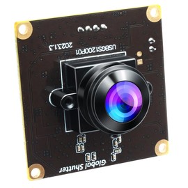 Magnolia Global Shutter USB Camera Module 1200P 90fps High Speed Lightburn Camera 2MP Wide Angle 200 Degree Fisheye Lens Webcam Slow Motion Webcam for Golf Swing, 3D Printer