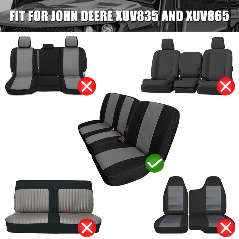 SAPUBK Custom-fit Front Seat Covers Replacement for John Deere XUV