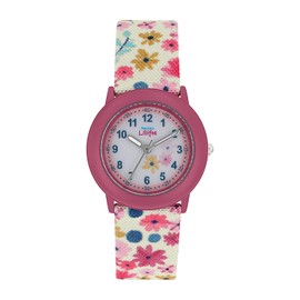Prinzessin Lillifee Girls Watch Children's Quartz Watch Analogue with Textile Strap 3 Bar Waterproof Gift for Daughter and Granddaughter Comes in Watch Box, pink, Strap.