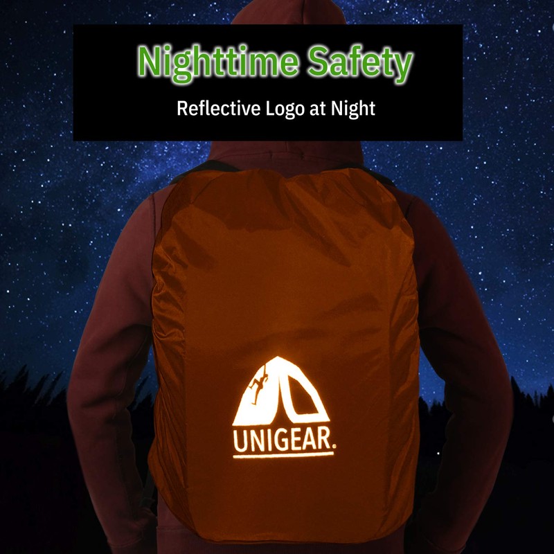 Unigear Rainproof Backpack Cover, 10-90L Waterproof Dustproof Durable Abrasion Resistant