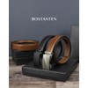 BOSTANTEN Ratchet Leather Belt For Men 2 Pack Dress and