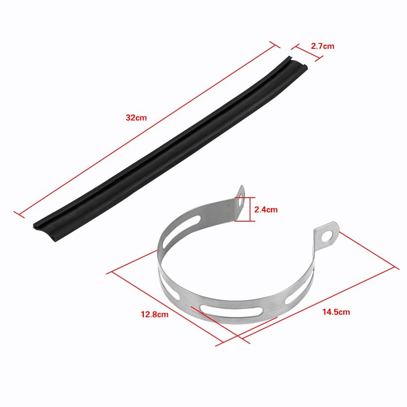 FTVOGUE Exhaust Mount Motorcycle Exhaust Pipe Holder Motorcycle Exhaust Holder