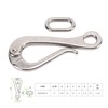 Quick Release Pelican Hook Shackle Sailing Boat Yacht, Stainless Steel