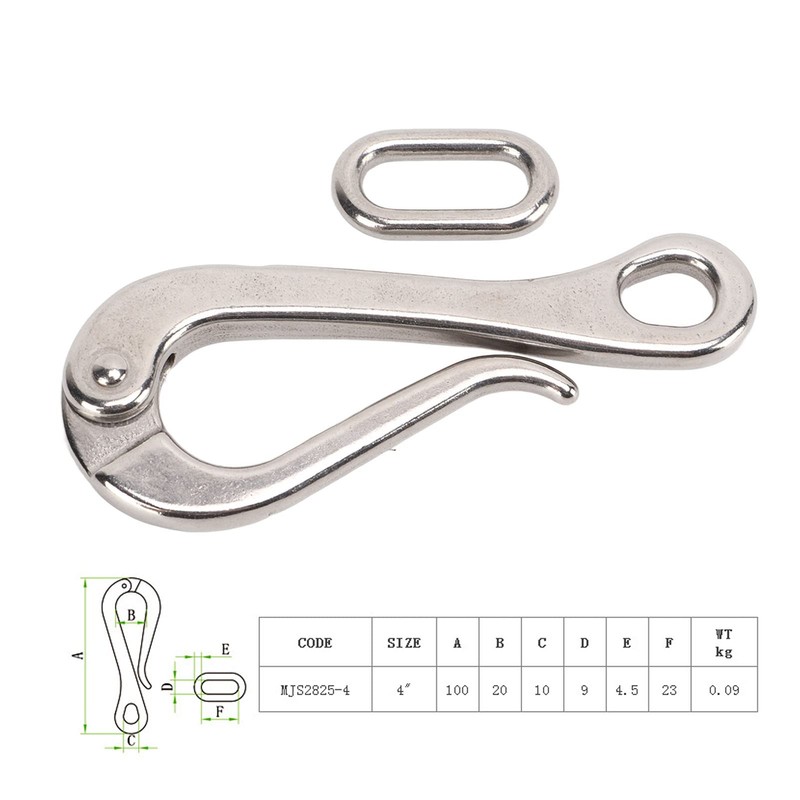 Quick Release Pelican Hook Shackle Sailing Boat Yacht, Stainless Steel