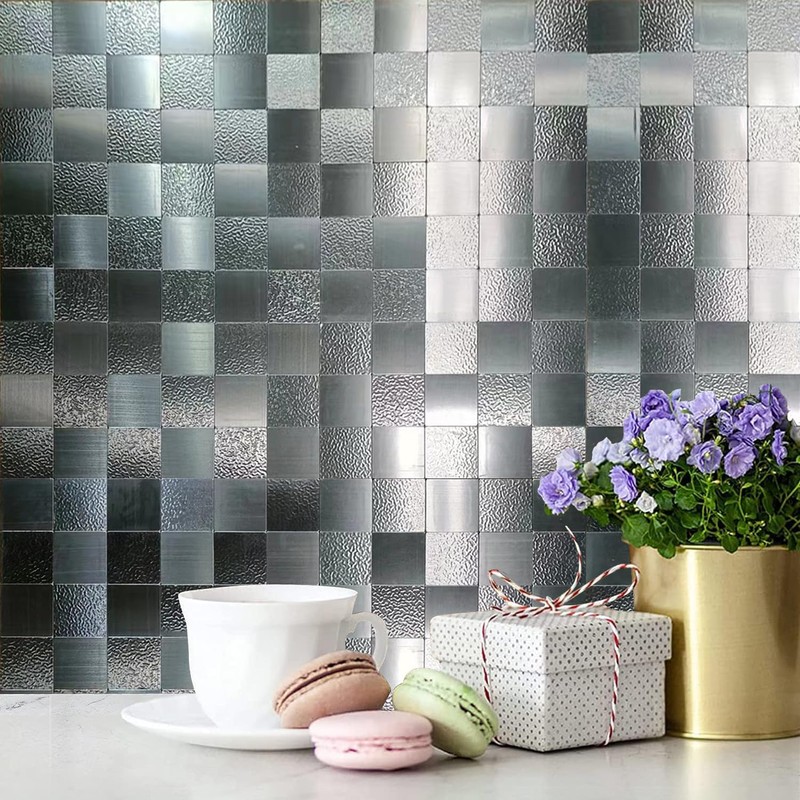 sanyeskkiy 10 Sheets Peel and Stick Backsplash Tile, Self-Adhesive Mosaic