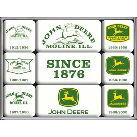 Nostalgic-Art 83025 John Deere - John Deere Since 1876, Magnet Set (9pcs)