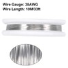 sourcing map 0.1mm 38AWG Heating Resistor Wire Nichrome Cable for