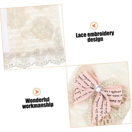 COLLBATH 1 Pair Door Handle Cover Fridge Handle Protector Fridge Door Cloth Protector Doorknob Childproof Handles Refrigerator Door Handle Lace Cover Door Handle Decorative Cover Polyester