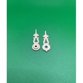 Cuckoo Clock Hands Plastic Bone 80 mm Dial and 35 mm Center Hole Minute Hand