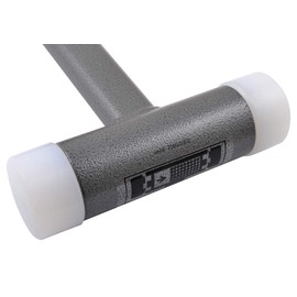 HHIP Pro Series 7080-0302 Vertex Dead Blow Hammer, Deadblow Mallet w/ UPE Plastic Face, 1.2” Diameter Steel Shot Head, Non-Marring, 16 oz