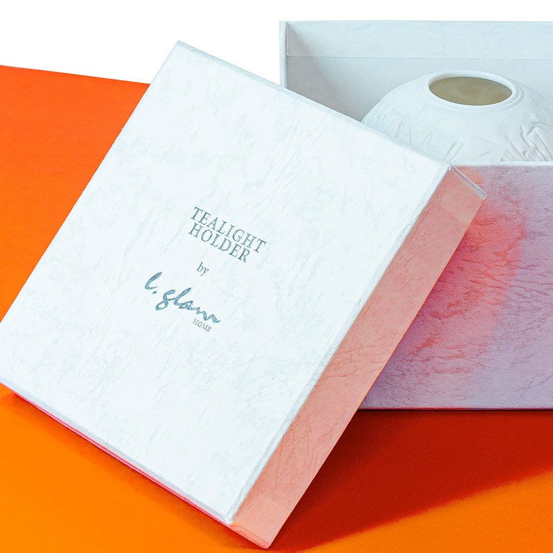 Light-Glow LD90043, White, Approx. H8 x Ø12cm or H3.2 x