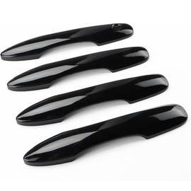 DLOVEG Door Handle Cover Compatible for 2018-2023 2024 2025 Toyota Camry Accessories Handle Protector Compatible for Toyota Corolla 2024 2023 2022-2020 (No Smart Key Holes, Glossy Black)