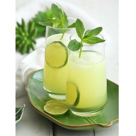 Lav Juice and Water Drinking Glasses Set of 6, Highball Kitchen Glassware Sets, Colorful Base Glass Tumblers, 16.25 oz (480 Cc) (6 Pcs)