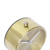 Cloudnola Glam Metal Alarm Clock Gold, 4.3 inch Diameter, Battery