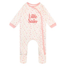Harry Bear Baby Girl Sleepsuit Little Sister Pink 9-12 Months