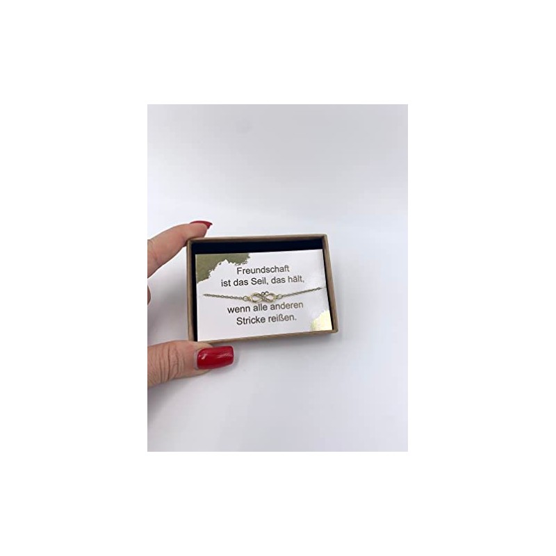 ONDEGO¬Æ HANDMADE in GERMANY Unendlichkeit GESCHENK beste Freundin Armband Freundschaftsarmband
