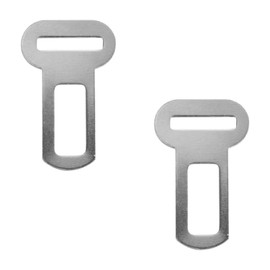 2pcs Car Seat Belt Restraints Connector Cat Pet Dog Auto Attachment Buckle Seatbelt Harness Seatbelt lock Metal Durable Strong Premium (White1)