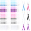 Prasacco Pack of 50 Micro Eyebrow Brushes, Portable Eyebrow Laminator