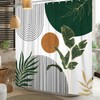 ZJRBJB Mid Century Boho Modern Shower Curtain for Bathroom Abstract